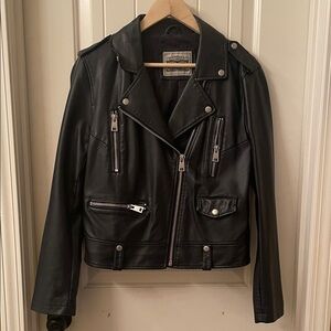 Levi's Faux Leather Jacket Navy